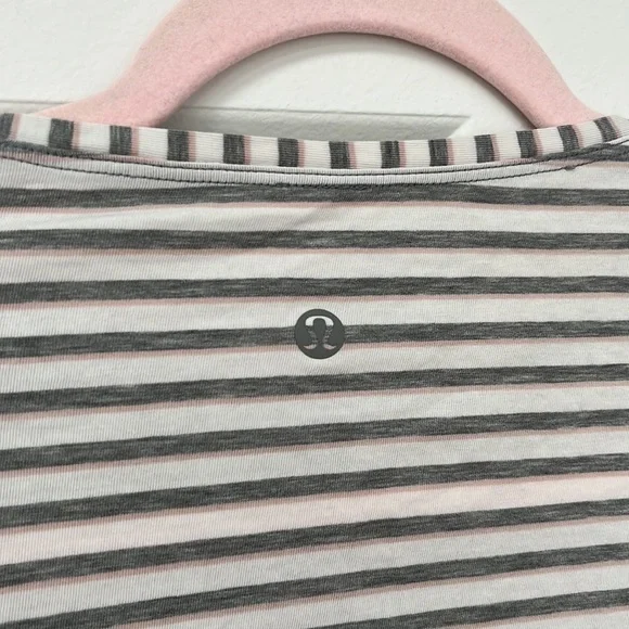 Lululemon long sleeved striped shirt - Picture 3 of 3